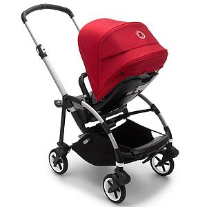 Poussette complète bugaboo BEE6 alu-gris rouge