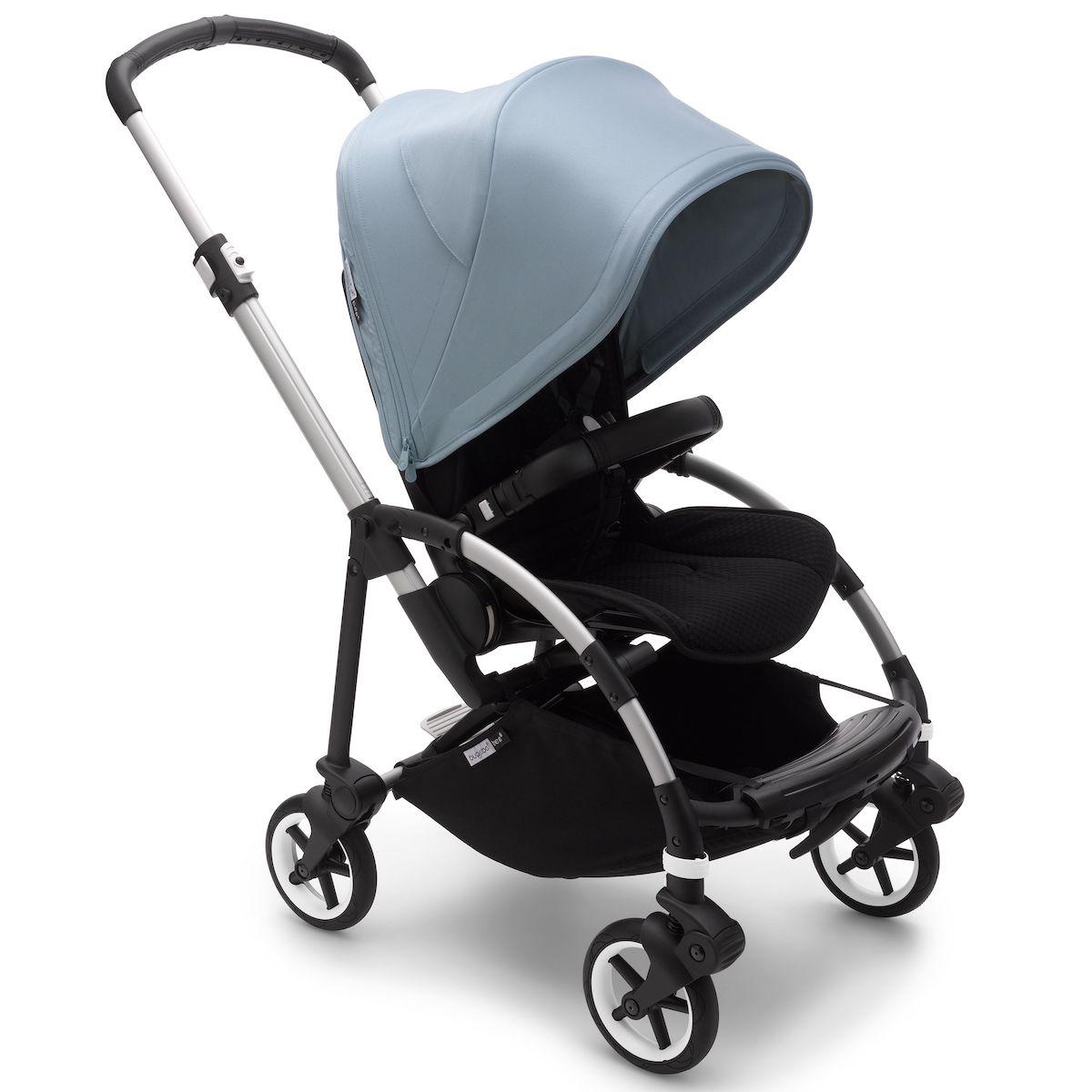 Poussette complète bugaboo BEE6 alu-noir bleu vapeur
