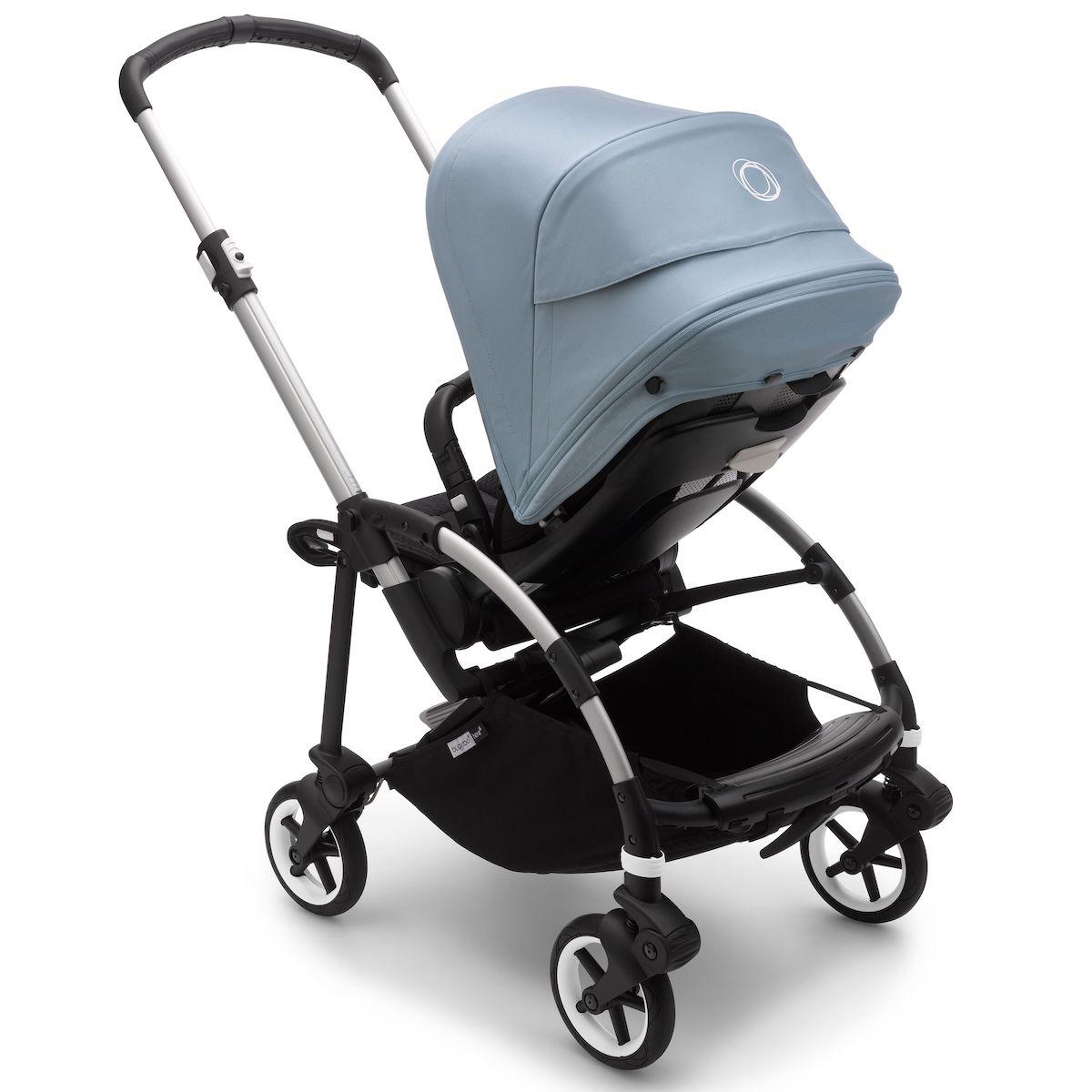 Poussette complète bugaboo BEE6 alu-noir bleu vapeur