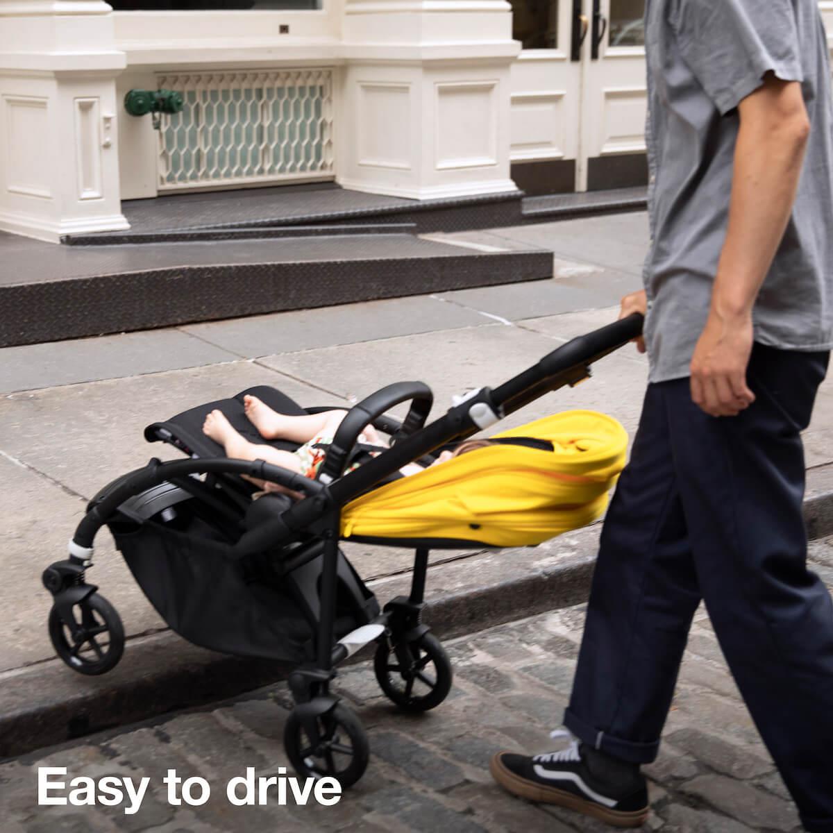 Poussette complète bugaboo BEE6 alu-noir lemon