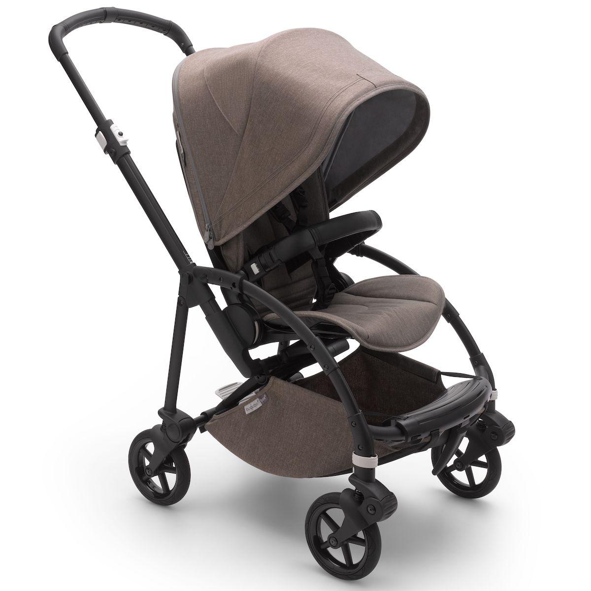 Poussette complète bugaboo BEE6 MINERAL noir-taupe-taupe