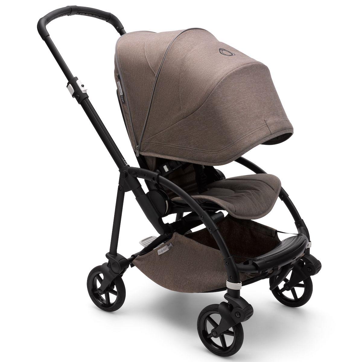 Poussette complète bugaboo BEE6 MINERAL noir-taupe-taupe
