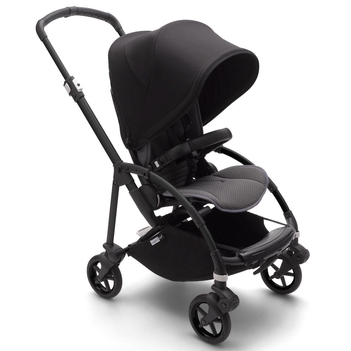 Poussette complète bugaboo BEE6 noir-gris noir