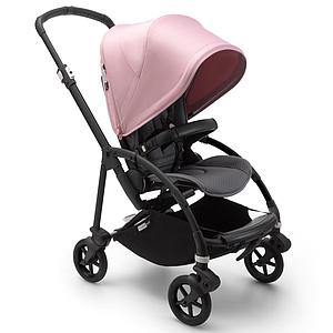 Poussette complète bugaboo BEE6 noir-gris rose pastel