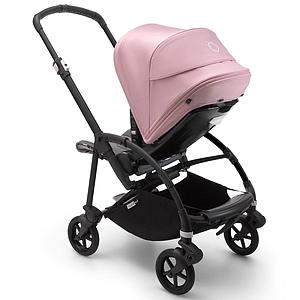 Poussette complète bugaboo BEE6 noir-gris rose pastel