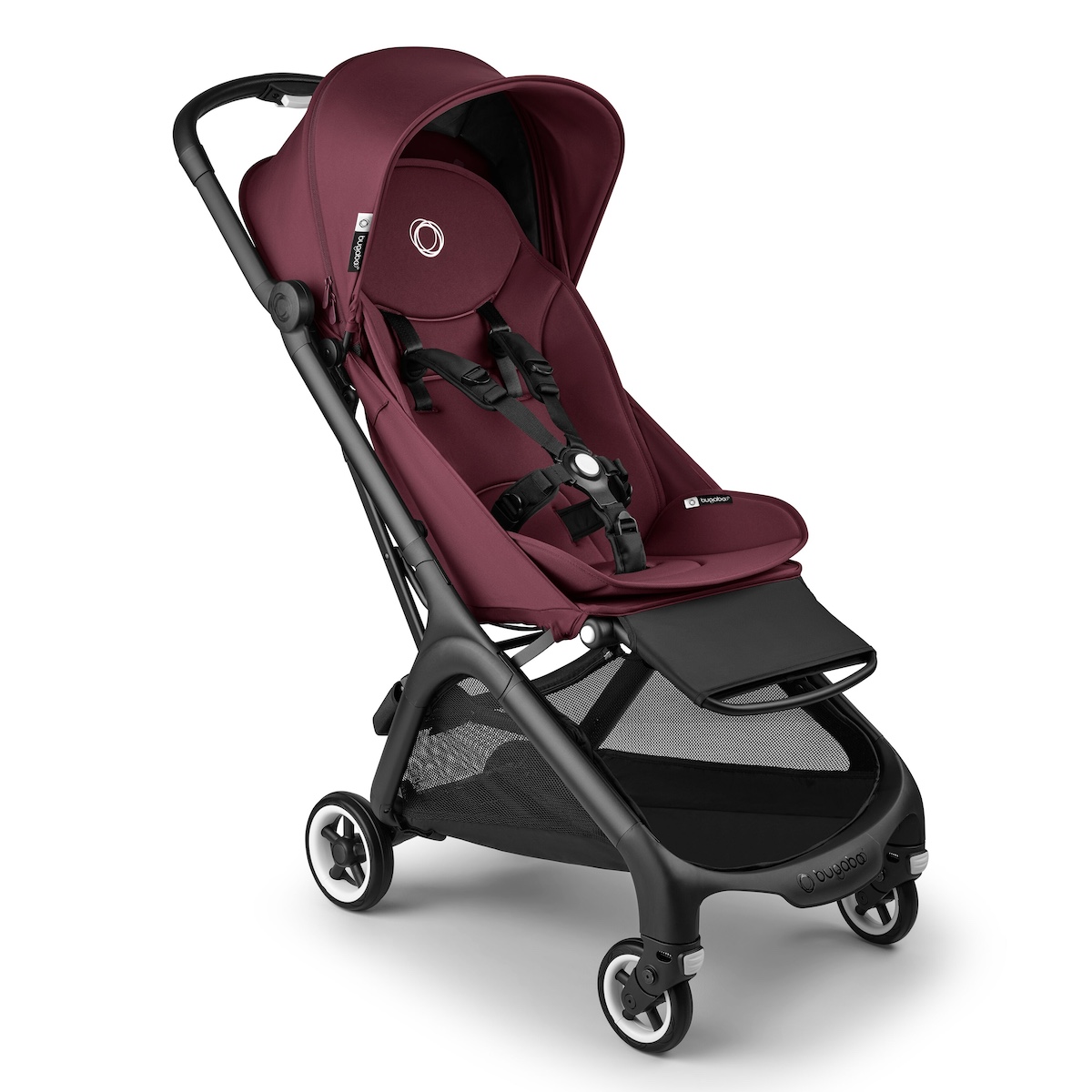 Poussette complète bugaboo Butterfly noir-rouge cerise