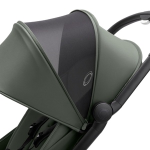 Poussette complète bugaboo BUTTERFLY noir-vert forêt-vert forêt