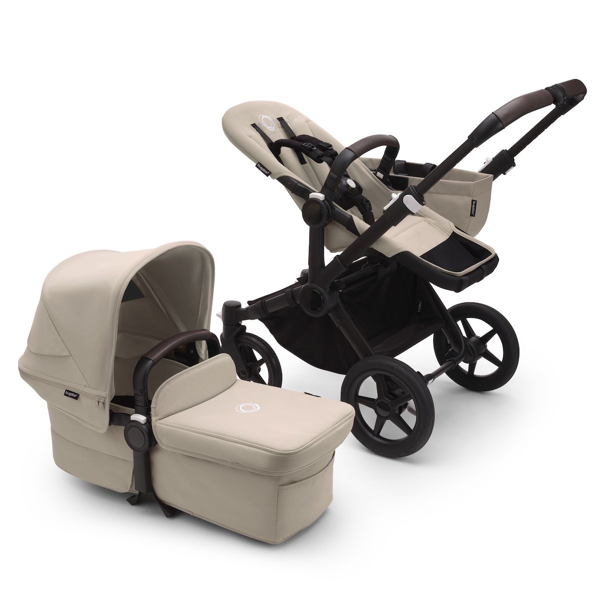 Poussette complète bugaboo DONKEY 5 MONO Black-Desert taupe