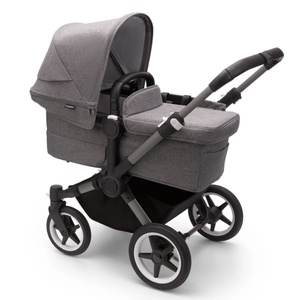 Poussette complète bugaboo DONKEY 5 MONO Graphite-gris chiné-gris chiné