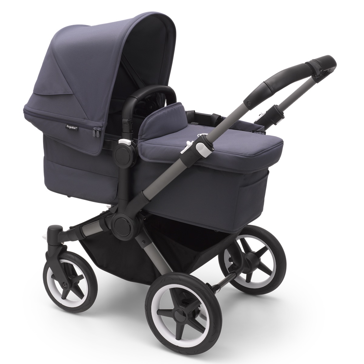 Poussette complète bugaboo DONKEY 5 MONO Graphite-Stormy blue