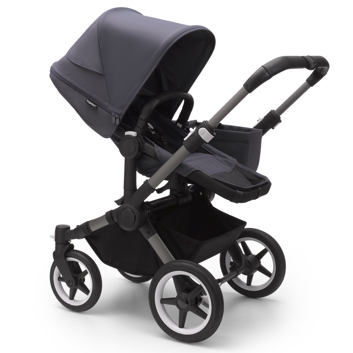 Poussette complète bugaboo DONKEY 5 MONO Graphite-Stormy blue