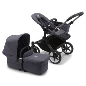 Poussette complète bugaboo DONKEY 5 MONO Graphite-Stormy blue