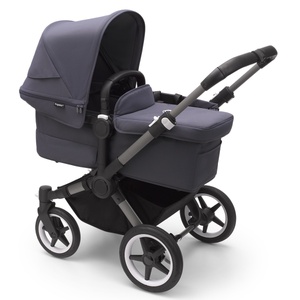 Poussette complète bugaboo DONKEY 5 MONO Graphite-Stormy blue