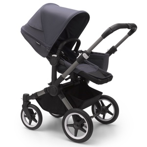 Poussette complète bugaboo DONKEY 5 MONO Graphite-Stormy blue