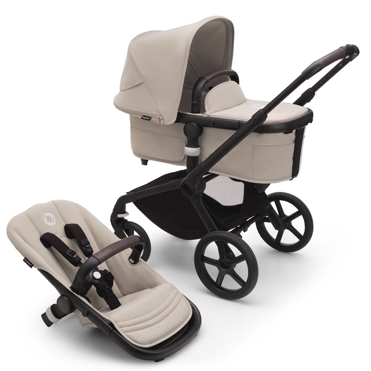 Poussette complète Bugaboo FOX 5 Black-Desert taupe
