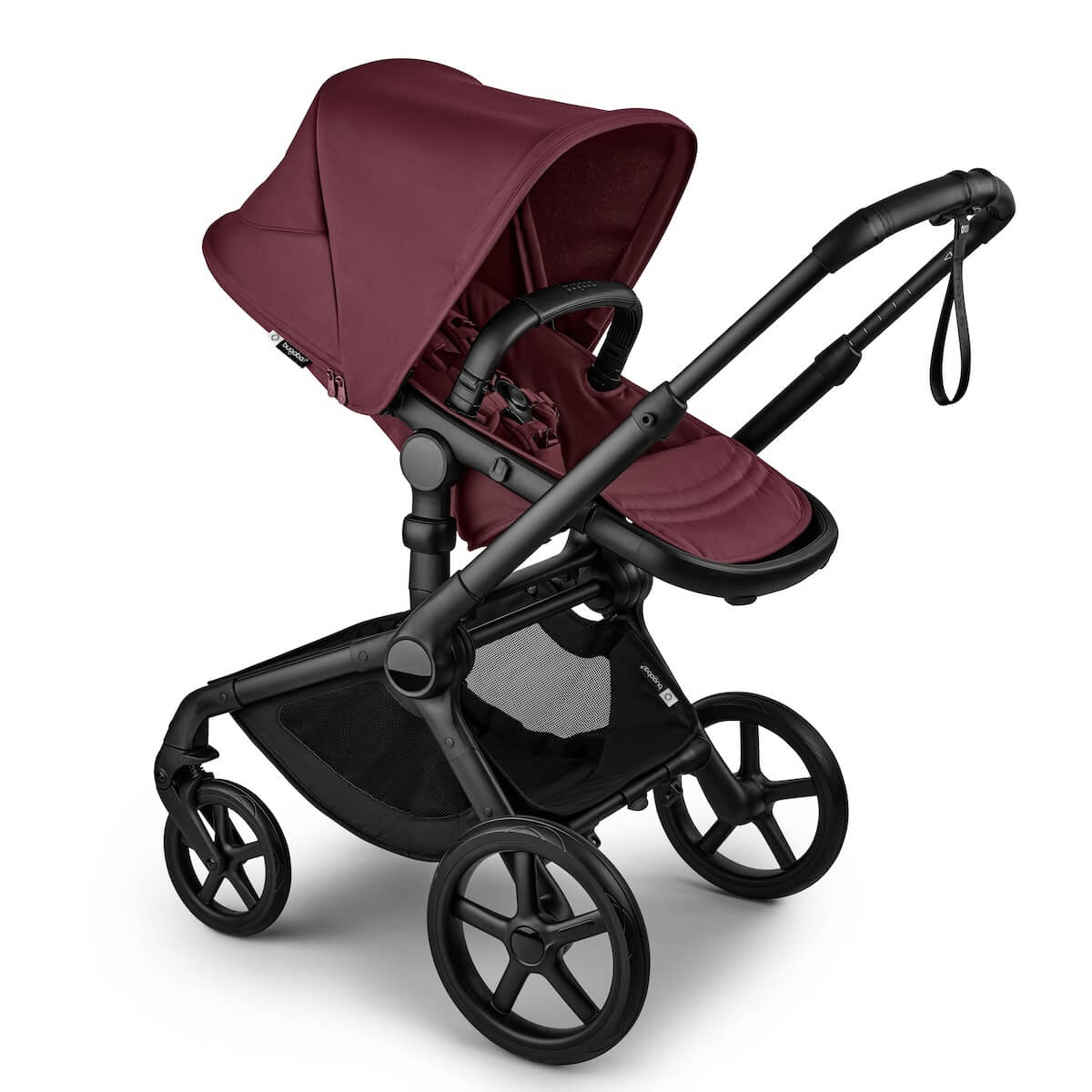 Poussette complète Bugaboo FOX 5 Renew Black Dark cherry