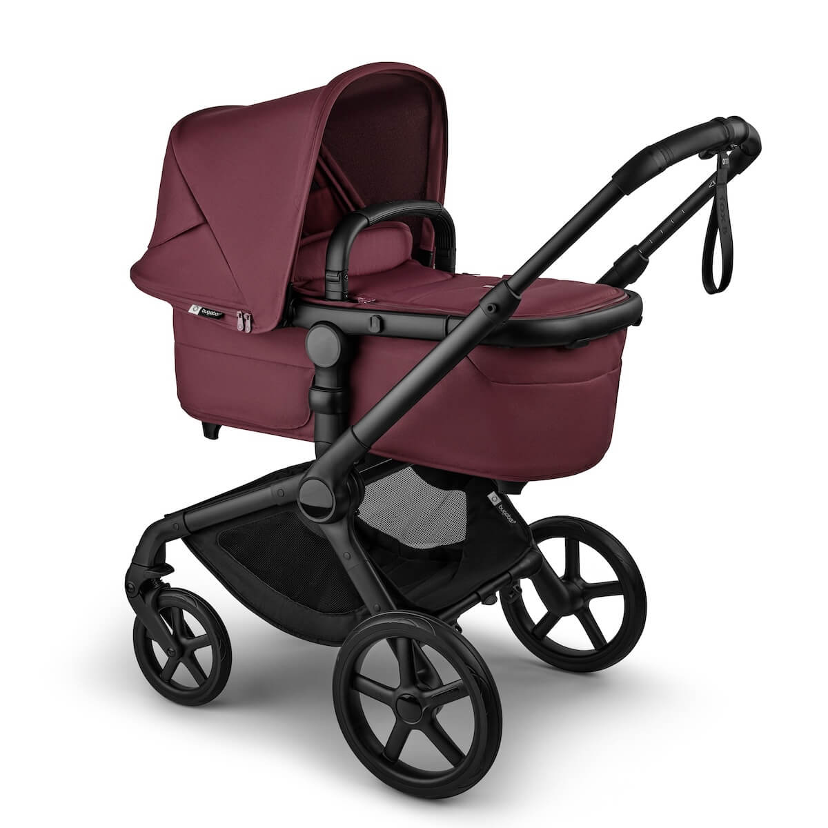 Poussette complète Bugaboo FOX 5 Renew Black Dark cherry