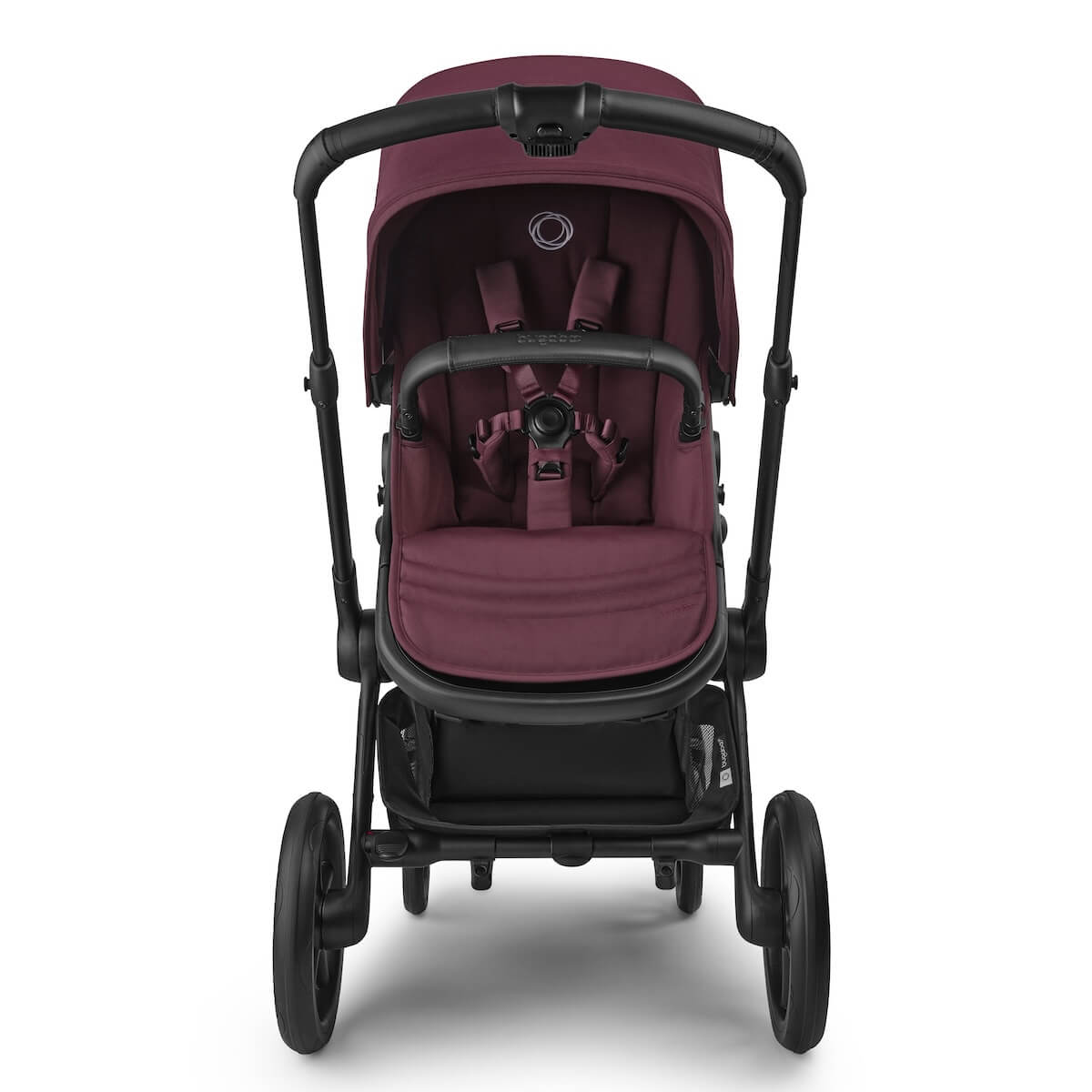 Poussette complète Bugaboo FOX 5 Renew Black Dark cherry