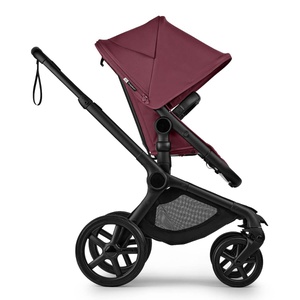 Poussette complète Bugaboo FOX 5 Renew Black Dark cherry