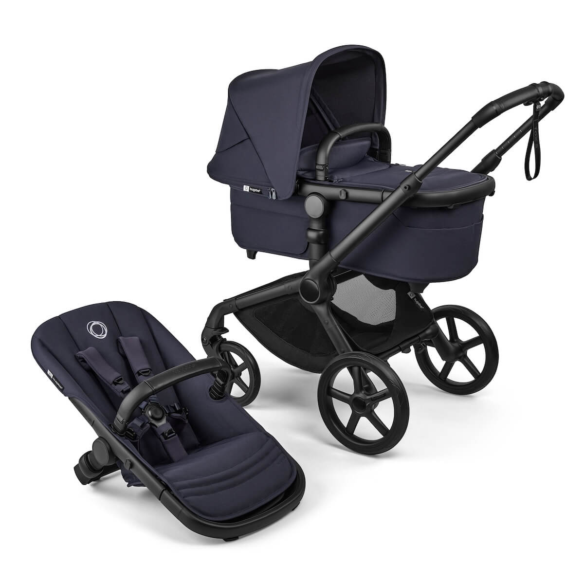 Poussette complète Bugaboo FOX 5 Renew Black Deep indigo