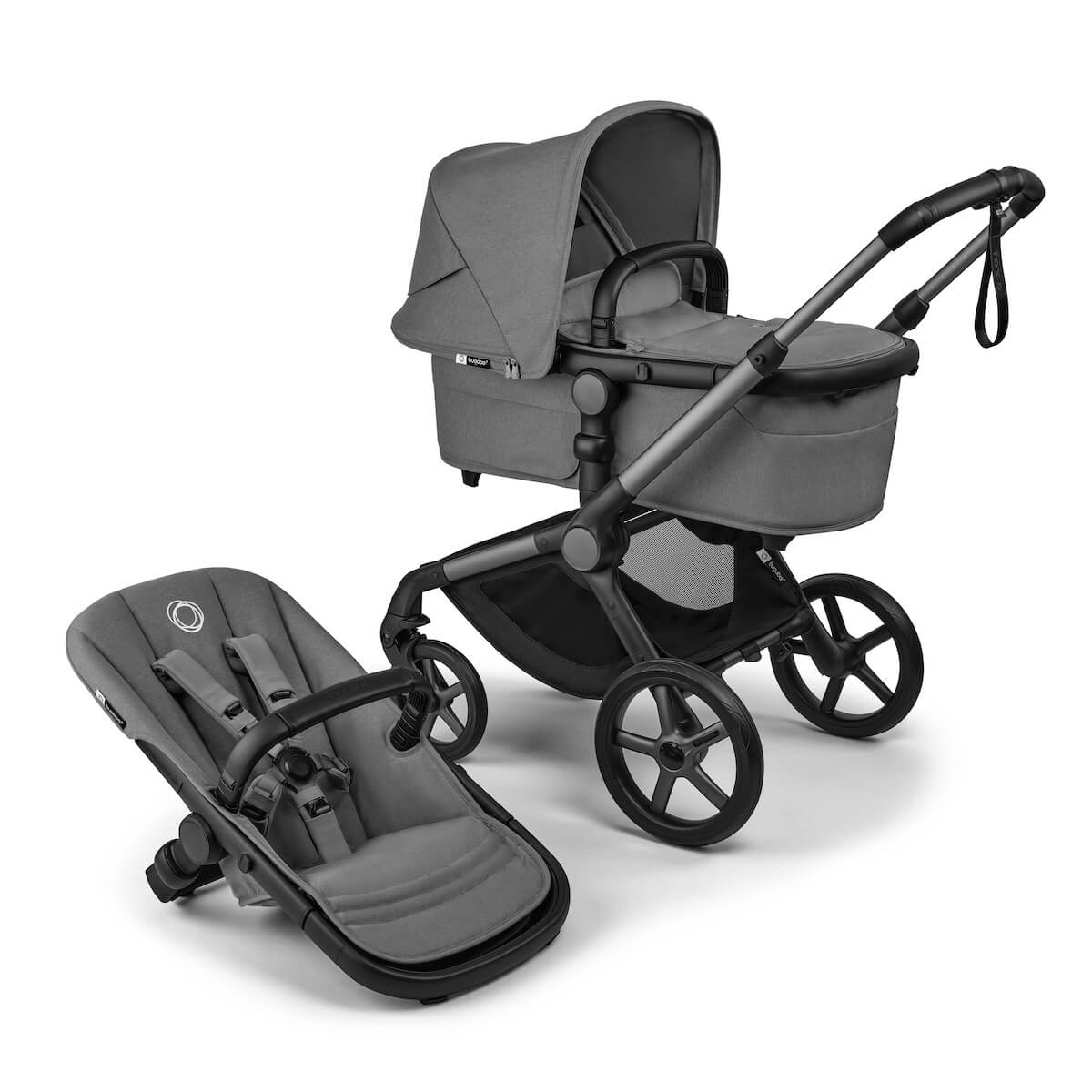 Poussette complète Bugaboo FOX 5 Renew Graphite Moon grey