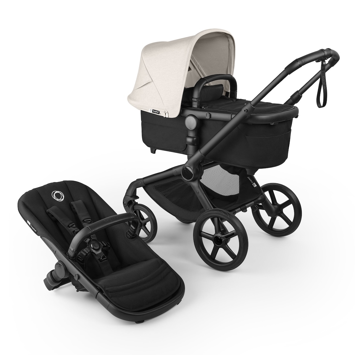 Poussette complète Bugaboo FOX 5 Renew Heritage black misty white