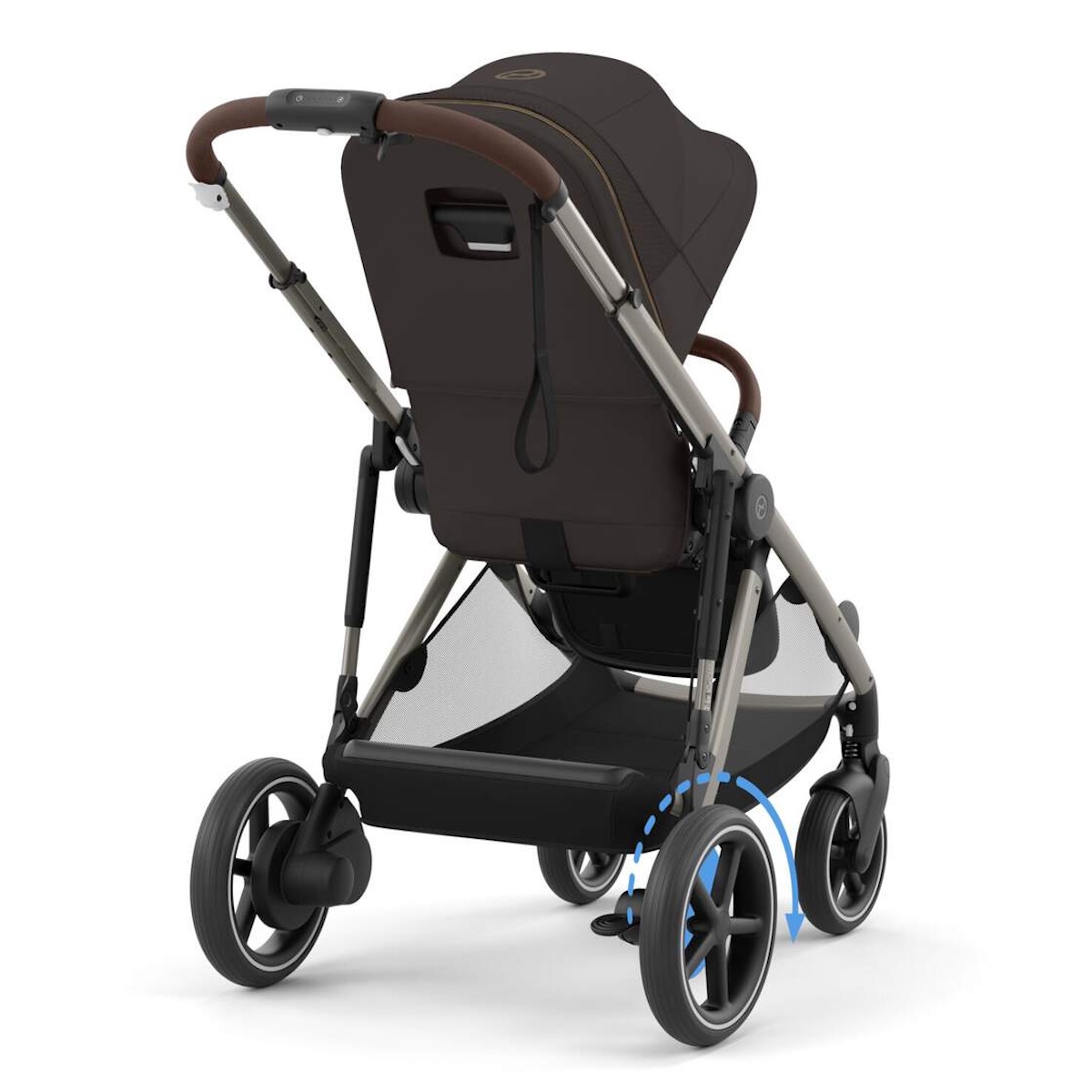 Poussette complète eGAZELLE S Cybex Taupe Chocolate Brown