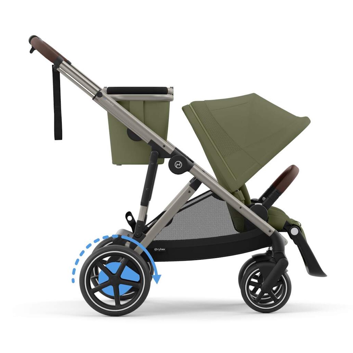Poussette complète eGAZELLE S Cybex Taupe Moss green