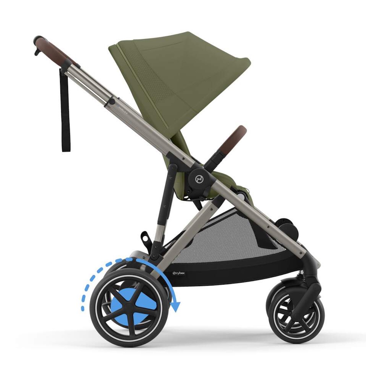 Poussette complète eGAZELLE S Cybex Taupe Moss green
