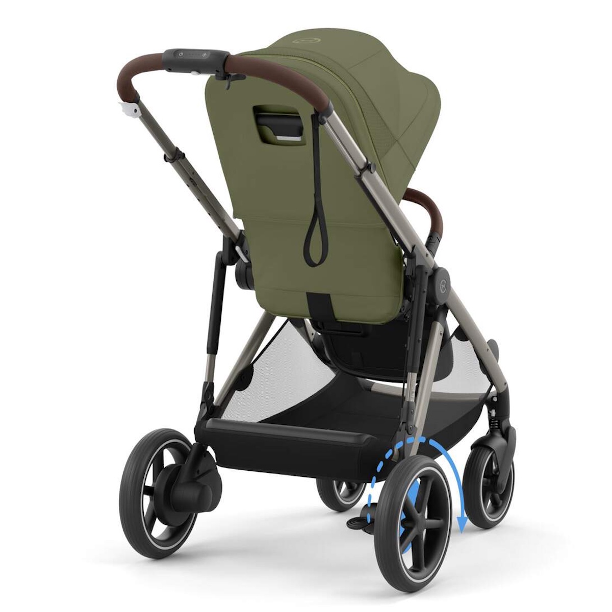 Poussette complète eGAZELLE S Cybex Taupe Moss green