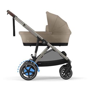 Poussette complète eGAZELLE S taupe BP Cybex Almond Beige