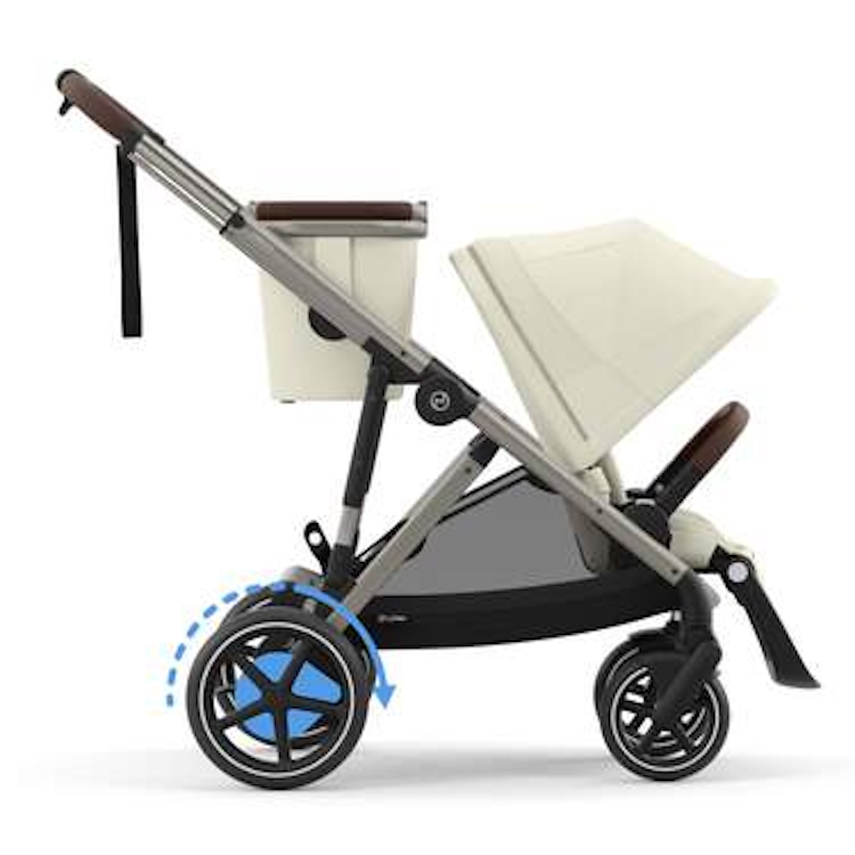 Poussette complète eGAZELLE S taupe BP Cybex Seashell Beige