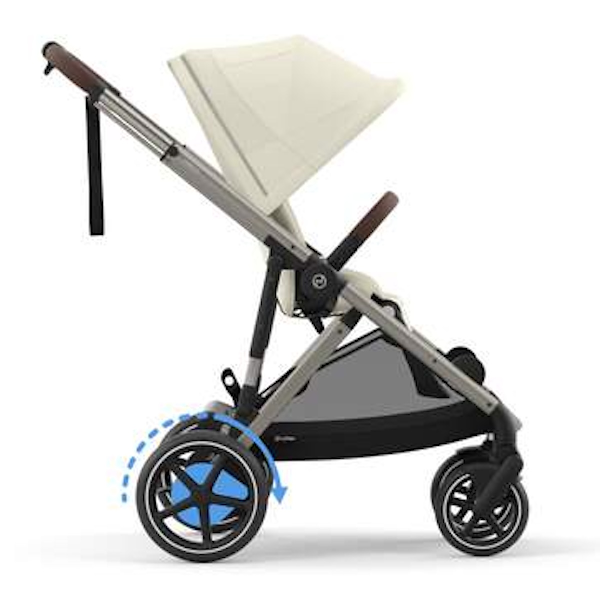 Poussette complète eGAZELLE S taupe BP Cybex Seashell Beige