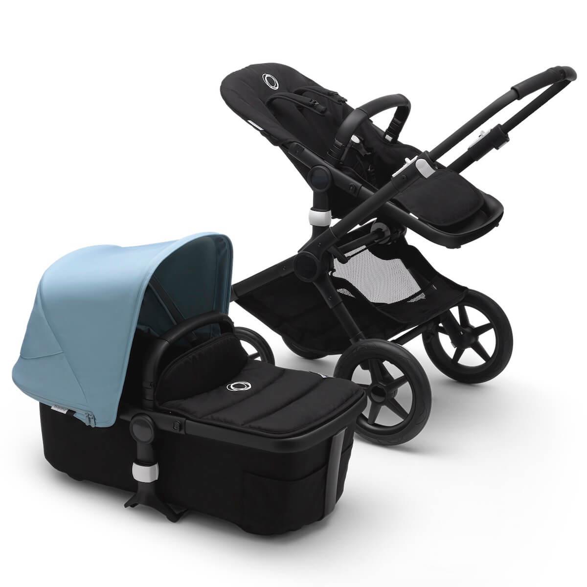 Poussette complète FOX2 Bugaboo noir-noir-vapor blue