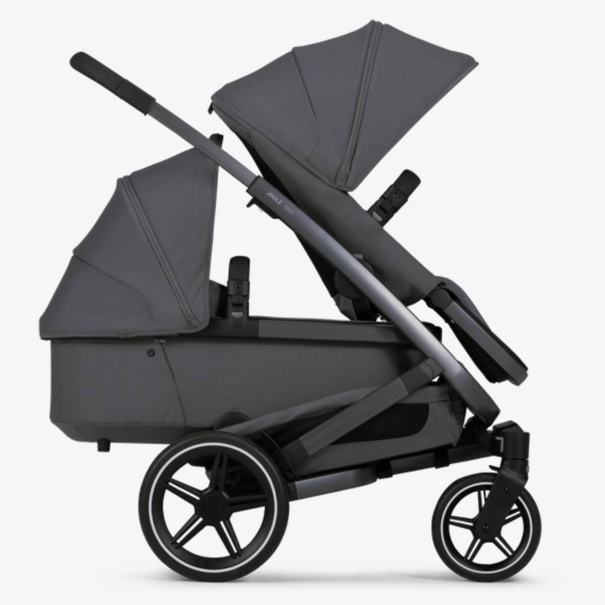 Poussette complète GEO3 TWIN Joolz Stone grey