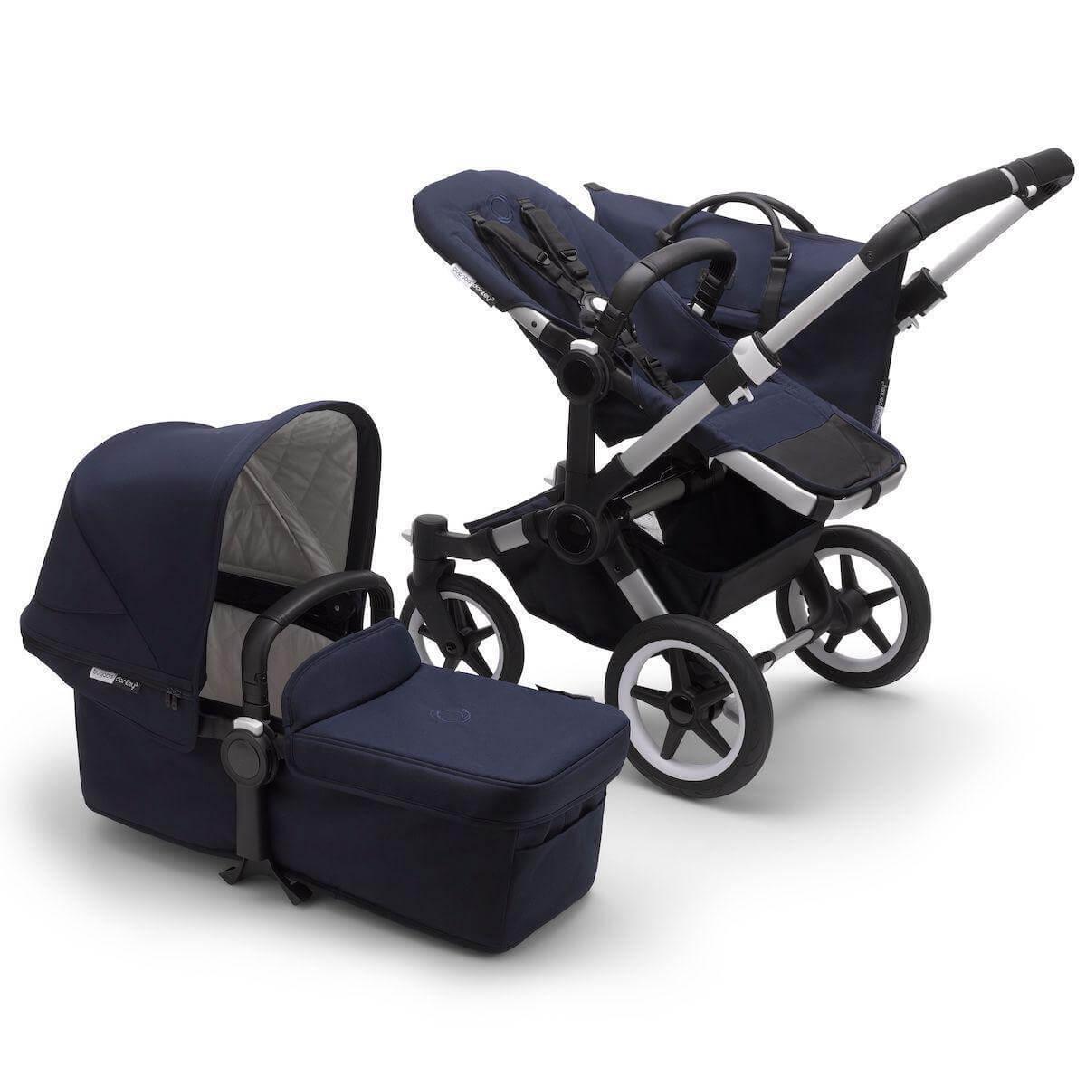 Poussette complète Mono Bugaboo Donkey3 Classic alu-dark navy