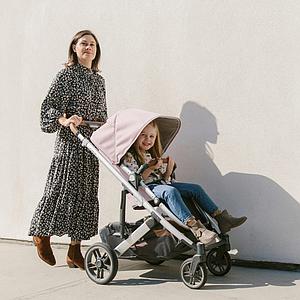Poussette CRUZ V2 Uppababy Alice dusty pink-silver-saddle leather 