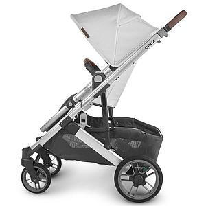 Poussette CRUZ V2 Uppababy Bryce blanc-silver-saddle leather