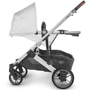 Poussette CRUZ V2 Uppababy Bryce blanc-silver-saddle leather