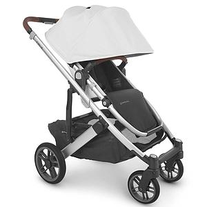 Poussette CRUZ V2 Uppababy Bryce blanc-silver-saddle leather