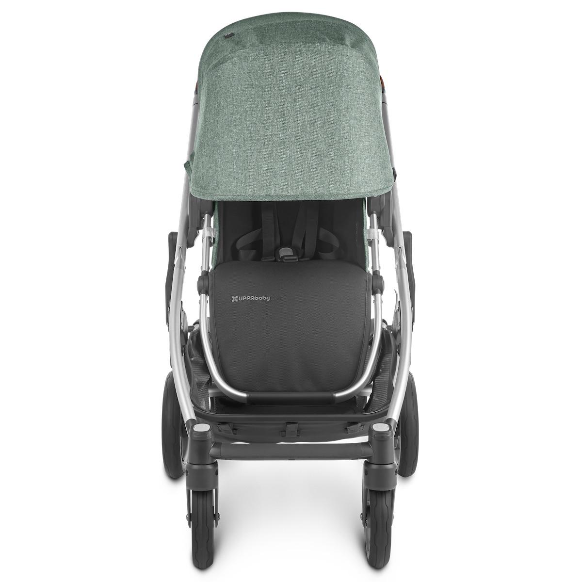 Poussette CRUZ V2 Uppababy Emmett green melée-silver-saddle leather
