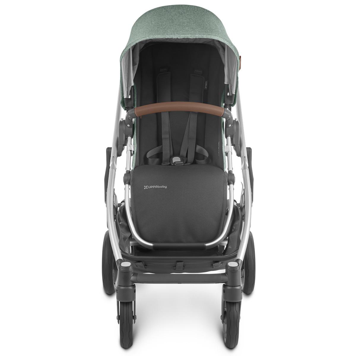 Poussette CRUZ V2 Uppababy Emmett green melée-silver-saddle leather