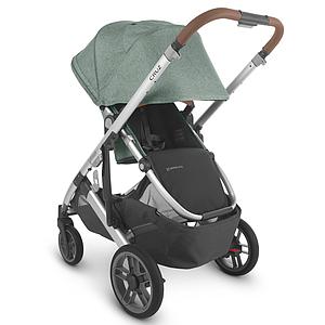 Poussette CRUZ V2 Uppababy Emmett green melée-silver-saddle leather
