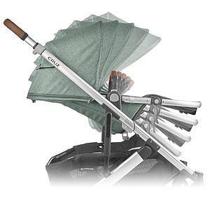 Poussette CRUZ V2 Uppababy Emmett green melée-silver-saddle leather