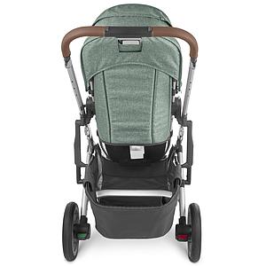 Poussette CRUZ V2 Uppababy Emmett green melée-silver-saddle leather