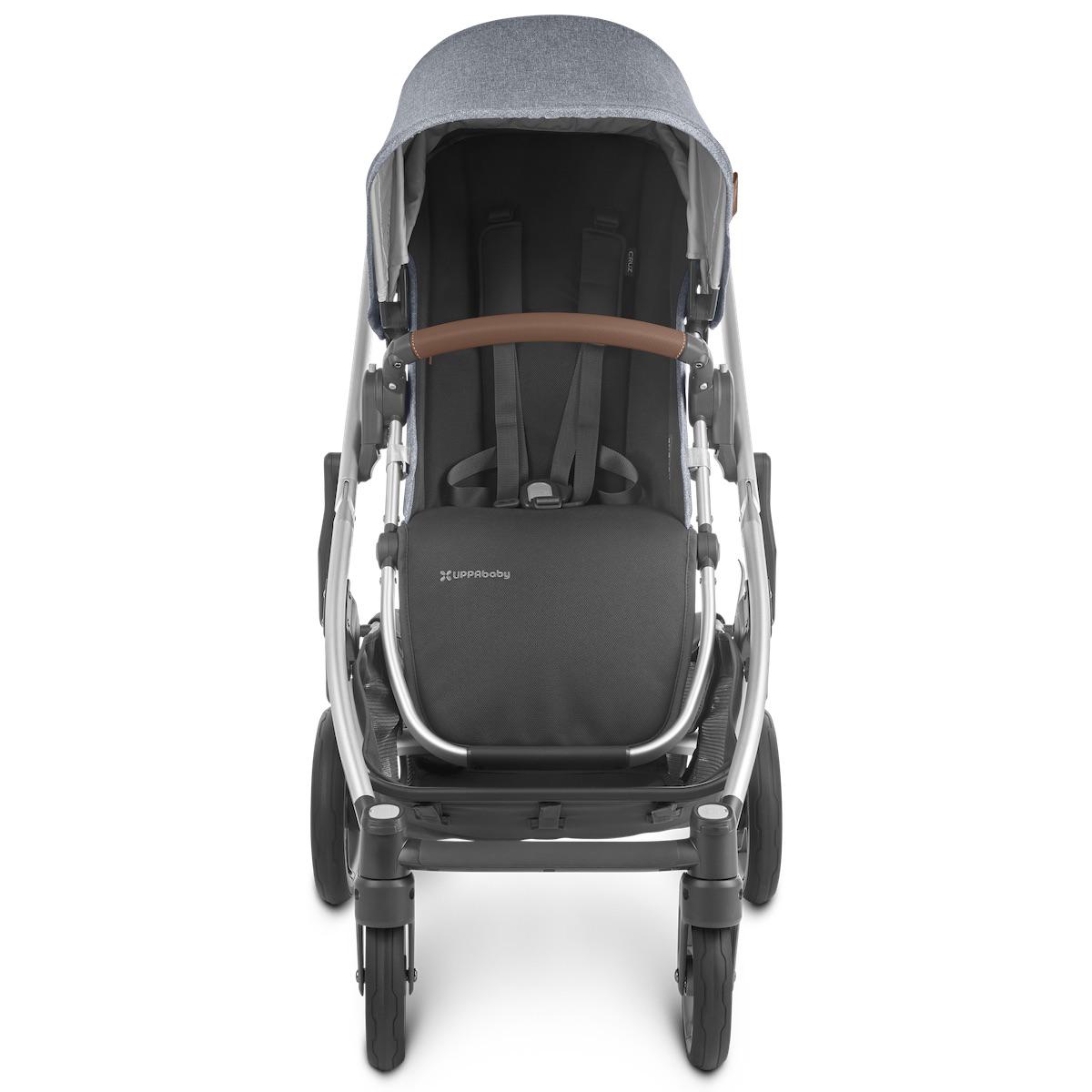 Poussette CRUZ V2 Uppababy Gregory bluegrey melée-silver-saddle leather