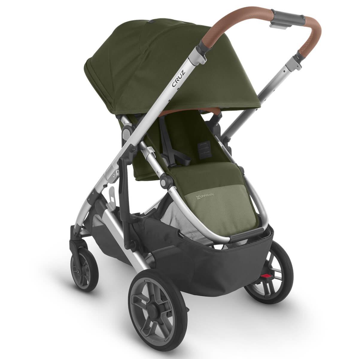 Poussette CRUZ V2 Uppababy Hazel olive-silver-saddle leather