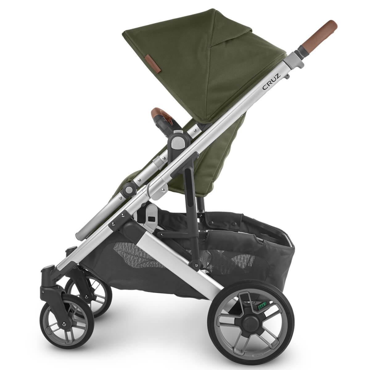 Poussette CRUZ V2 Uppababy Hazel olive-silver-saddle leather