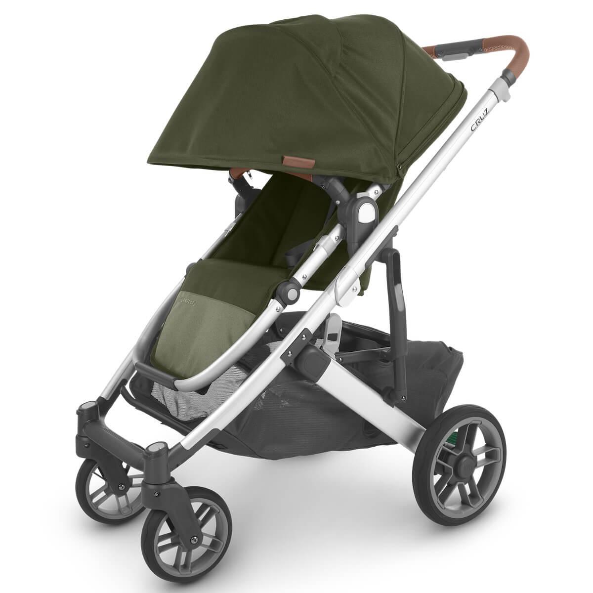 Poussette CRUZ V2 Uppababy Hazel olive-silver-saddle leather