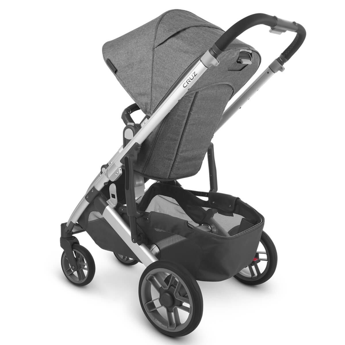 Poussette CRUZ V2 Uppababy Jordan antraciet melée-silver-saddle leather